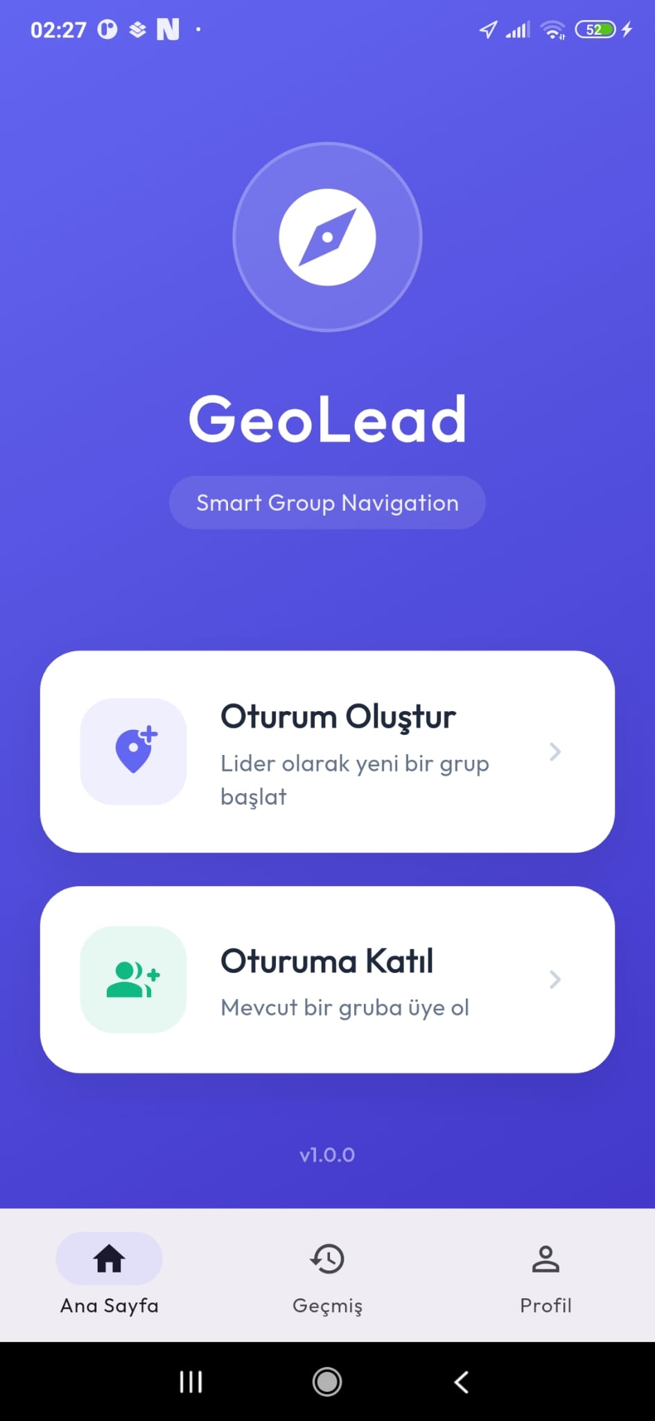 GeoLead App Screen